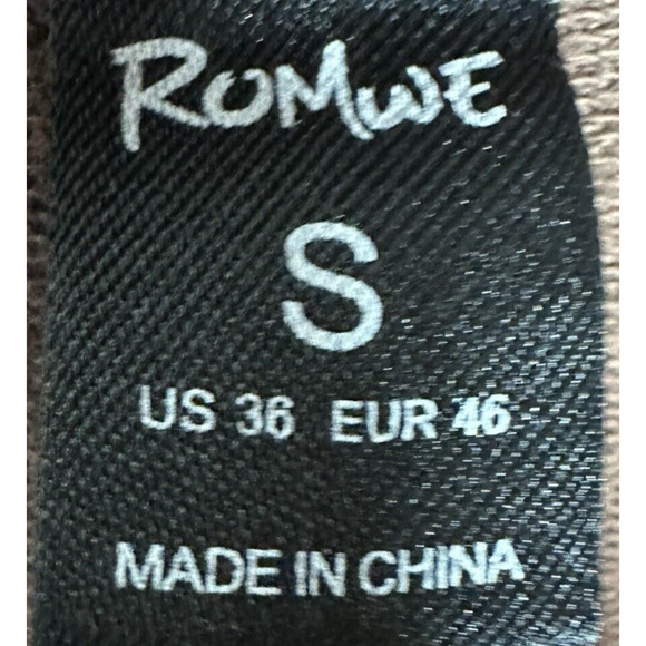 Romwe Doomsday Long Sleeve T Shirt Mens Small Brown UFO Dinosaur Y2K Grunge - Picture 2 of 8